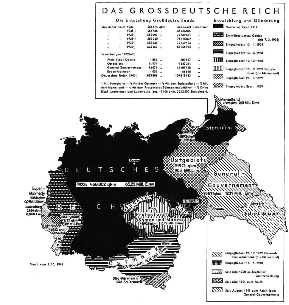 A German Army Map from 1941 explaining the countries' borders before the invasion of the Soviet Union