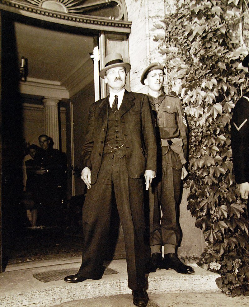 UK Prime Minister Clement Attlee arrives to replaces Winston Churchill at the Potsdam Conference