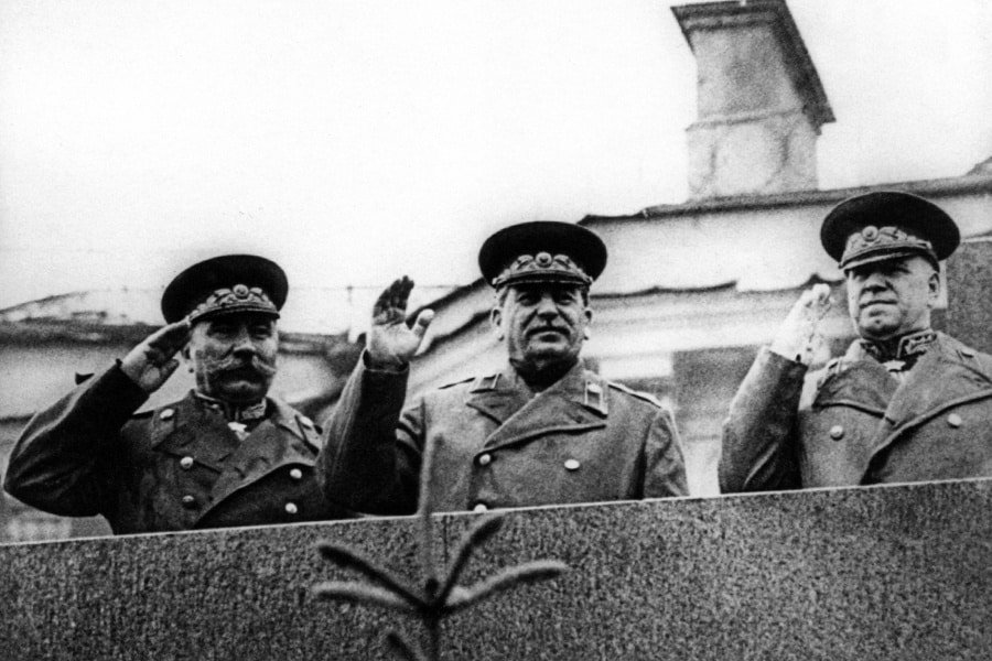 Joseph Stalin at the Soviet Victory Parade on Red Square - June 1945